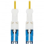 Tripp Lite 400Gb Duplex Singlemode 8.3/125 OS2 Fiber Optic Cable, Yellow, 1 m N381C-01M