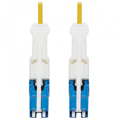 Tripp Lite 400Gb Duplex Singlemode 8.3/125 OS2 Fiber Optic Cable, Yellow, 3 m N381C-03M