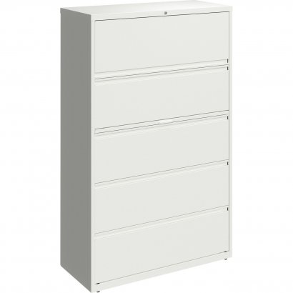 Lorell 42" White Lateral File - 5-Drawer 00036