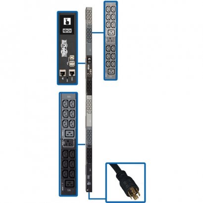 Tripp Lite 45-Outlet PDU PDU3EVN6L2120