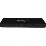 StarTech.com 4K HDMI 4-Port Video Splitter-1x4 HDMI Splitter w/Solid Aluminum Housing-4K 30Hz ST124HD4K