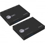 SIIG 4K HDMI HDBaseT Extender Over Single Cat5e/6 with RS-232, IR & PoC - 100m CE-H23F11-S1