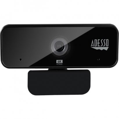 Adesso 4K Ultra HD USB Webcam with Built-in Dual Microphone & Privacy Shutter Cover CYBERTRACK H6