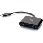 C2G 4K USB C Mini Dock with HDMI, USB and Power Delivery up to 60W C2G54453