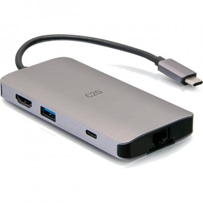 C2G 4K USB C Mini Dock with HDMI, USB, Ethernet, SD & Power up to 100W C2G54458