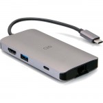 C2G 4K USB C Mini Dock with HDMI, USB, Ethernet, SD & Power up to 100W C2G54458
