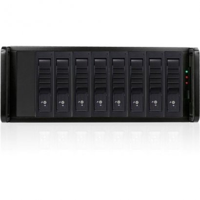 RAIDage 4U 8-bay SAS/SATA 12Gb/s SFF-8644 JBOD Trayless Hotswap Chassis JAGE480HDBK-DE-SEA