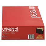UNV15363 5 1/4 Inch Expansion File Pockets, Straight, Legal, Redrope/Manila, 10/Box UNV15363