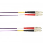 Black Box 5-m, LC-LC, 50-Micron, Multimode, Plenum, Violet Fiber Optic Cable FOCMP50-005M-LCLC-VT