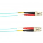 Black Box 5-m, LC-LC, 50-Micron, Multimode, Plenum, Aqua Fiber Optic Cable FOCMP50-005M-LCLC-AQ