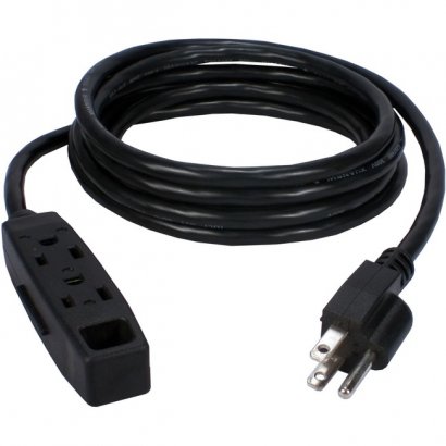 QVS 5-Pack 3-Outlet 3-Prong 25ft Power Extension Cord PC3PX-25-5PK