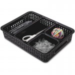 Advantus 5-pack Plastic Weave Bins 37530