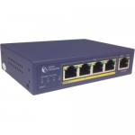 Amer 5 Port 10/100 Desktop Switch with 4 x 10/100 PoE 802.3af SD4P1