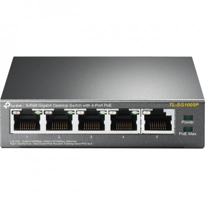 TP-LINK 5-Port Gigabit Desktop Switch with 4-Port PoE TL-SG1005P