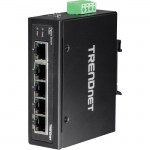 TRENDnet 5-Port Hardened Industrial Gigabit DIN-Rail Switch TI-G50