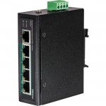TRENDnet 5-Port Industrial Fast Ethernet PoE+ DIN-Rail Switch TI-PE50
