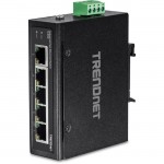 TRENDnet 5-Port Industrial Fast Ethernet DIN-Rail Switch TI-E50