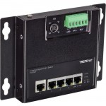TRENDnet 5-Port Industrial Gigabit PoE+ Wall-Mounted Front Access Switch TI-PG50F