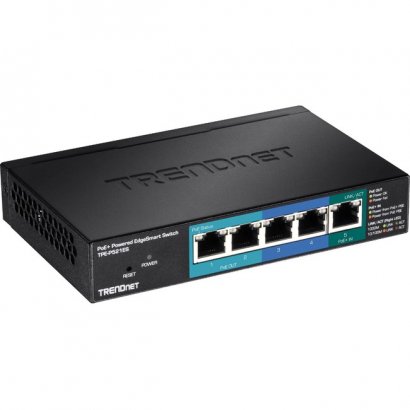 TRENDnet 5-Port PD-Powered Gigabit PoE EdgeSmart Switch TPE-P521ES