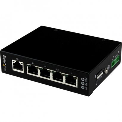 5 Port Unmanaged Industrial Gigabit Ethernet Switch - DIN Rail / Wall-Mountable IES51000