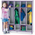 Rainbow Accents 5 Section Coat Locker 2681JCWW004