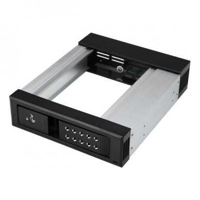 StarTech.com 5.25 to 3.5 Hard Drive Hot Swap Bay - For 3.5" SATA/SAS Drives - Trayless HSB1SATSASBA