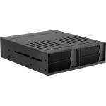 5.25" to 4x 2.5" SATA 6 Gbps HDD SSD Hot-swap Rack BPX-124-SA