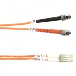 Black Box 50-Micron Multimode Value Line Patch Cable, ST-LC, 1-m (3.2-ft.) FO50-001M-STLC