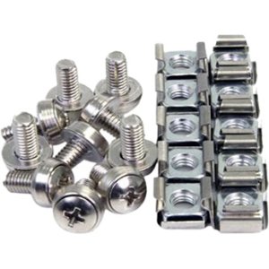4XEM 50 Pkg M5 Rack Mounting Screws and Cage Nuts For Server Racks/Cabinets 4XM5CAGENUTS