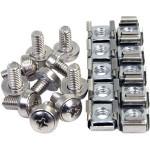 StarTech.com 50 Pkg M6 Mounting Screws and Cage Nuts CABSCREWM6