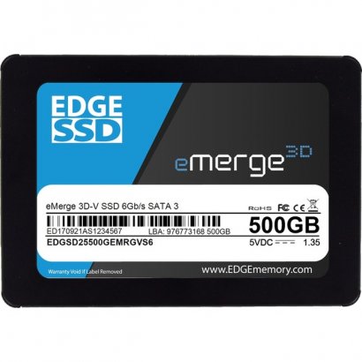 EDGE 500GB 2.5" eMerge 3D-V SSD - SATA 6Gb/s PE255046