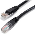 StarTech 50ft Black Molded Cat5e UTP Patch Cable M45PATCH50BK