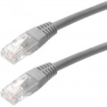 4XEM 50FT Cat5e Molded RJ45 UTP Network Patch Cable (Gray) 4XC5EPATCH50GR