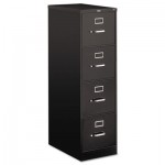 HON 510 Series Four-Drawer, Full-Suspension File, Letter, 52h x25d, Black HON514PP