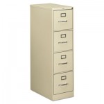 HON 510 Series Four-Drawer, Full-Suspension File, Letter, 52h x25d, Putty HON514PL