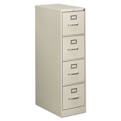 HON 510 Series Four-Drawer, Full-Suspension File, Letter, 52h x25d, Light Gray HON514PQ