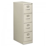 HON 510 Series Four-Drawer, Full-Suspension File, Letter, 52h x25d, Light Gray HON514PQ