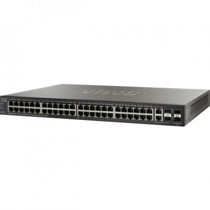 Cisco 52-Port Gigabit Max PoE+ Stackable Managed Switch - Refurbished SG500-52MP-K9NA-RF