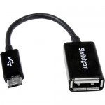 StarTech 5in Micro USB to USB OTG Host Adapter M/F UUSBOTG