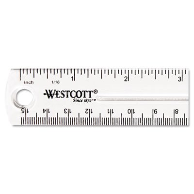 Westcott 6" Clear Ruler ACM45016