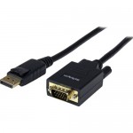 StarTech 6 ft DisplayPort to VGA Adapter Converter Cable - DP to VGA 1920x1200 - Black DP2VGAMM6B