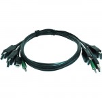 iPGARD 6 ft KVM USB Dual DisplayPort Cable With Audio CC2DPMMKVM06