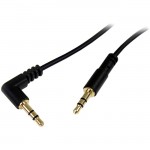 StarTech 6 ft Slim 3.5mm to Right Angle Stereo Audio Cable - M/M MU6MMSRA