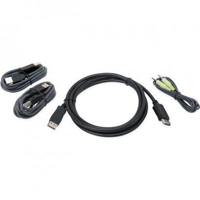 Iogear 6 Ft. DisplayPort, USB KVM Cable Kit with Audio (TAA) G2L902UTAA3
