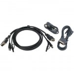 Iogear 6 ft. Dual View DVI, USB KVM Cable Kit with Audio (TAA) G2L7202UTAA3