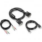 TRENDnet 6 ft. DVI-I, USB,and Audio KVM Cable Kit TK-CD06