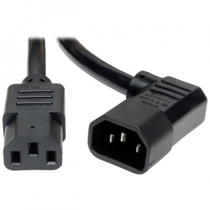 Tripp Lite 6-ft. Heavy-Duty 14AWG Power Cord (IEC-320-C13 to Right-Angle IEC-320-C14) P005-006