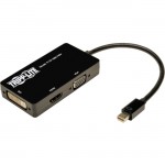 Tripp Lite 6 Inch Mini Displayport to VGA / DVI / HDMI All-in-One Adapter / Converter P137-06N-HDV