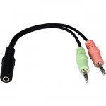 6 Inches 3.5mm Speaker/Microphone Headset Splitter CC400FMY-M