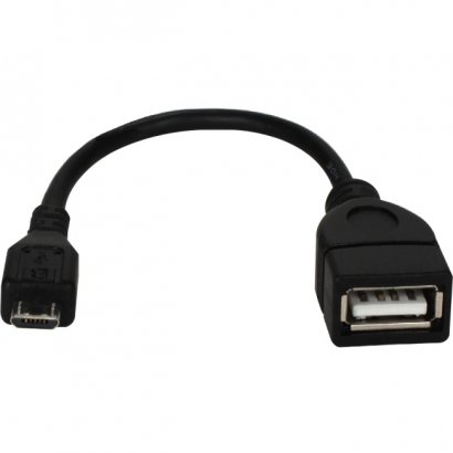 6 Inches Micro-USB Male to USB-A Female OTG Adaptor for Smartphone or Tablet CC2218X-MF